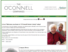 Tablet Screenshot of oconnellseniorliving.com